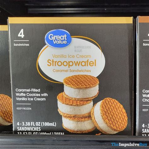 Spotted Great Value Ice Cream Stroopwafel Caramel Sandwiches The