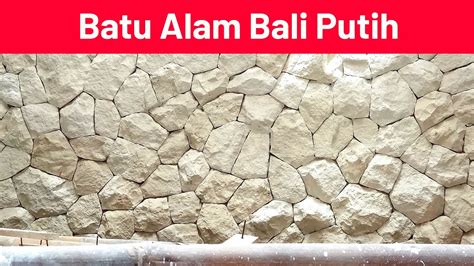 Menawan Pandangan Pemasangan Batu Alam Dinding Lime Stonebatu Bali