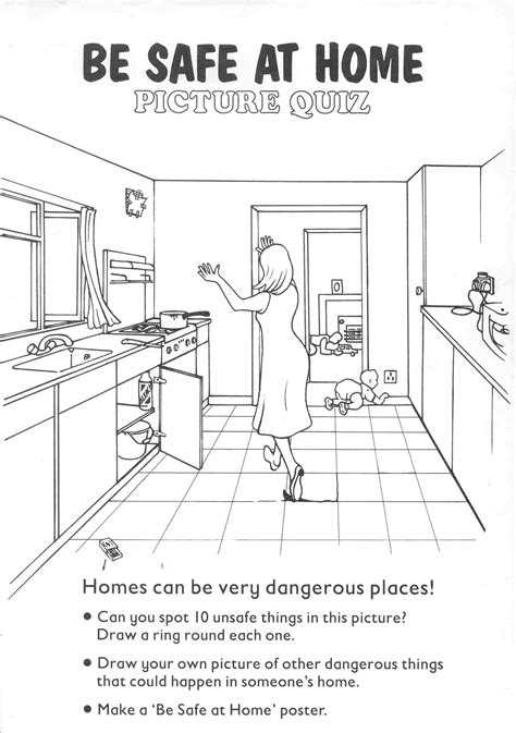 Printable Kitchen Safety Worksheets