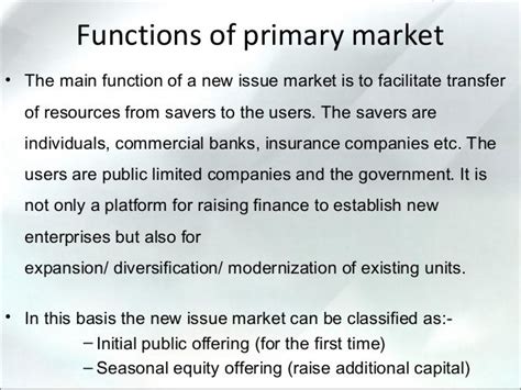 Capital Market And Primary Market