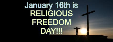 January 16th Is Religious Freedom Day Header Image