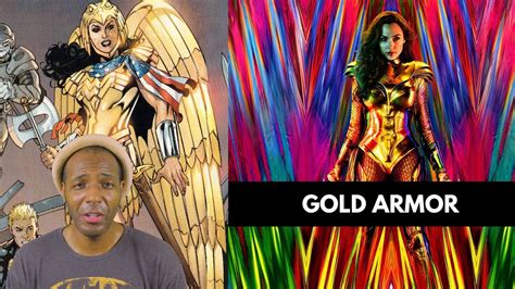 New Wonder Woman 1984 Gold Armor Poster Debuts Youtube