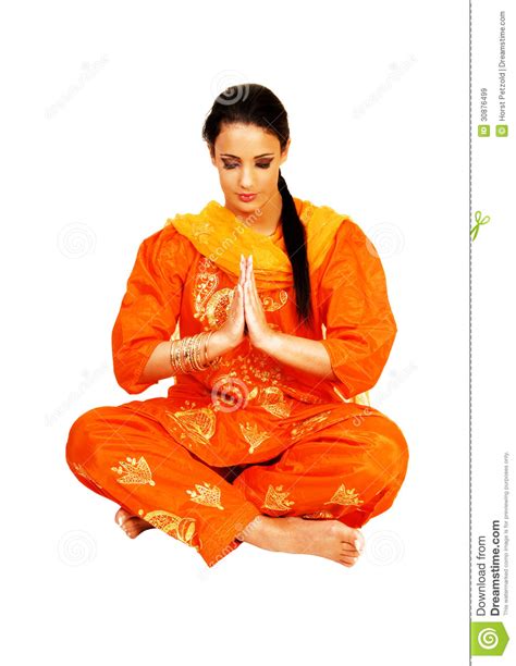 Indian Girl Praying Royalty Free Stock Images Image 30876499