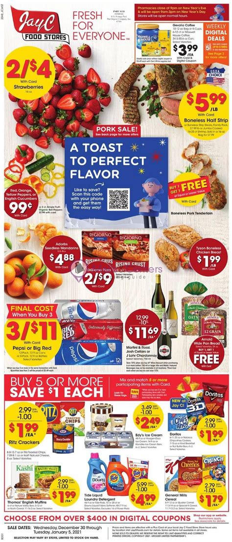 Jayc has been a division of kroger since 1999. Jay C Foods Weekly ad valid from 12/30/2020 to 01/05/2021 ...