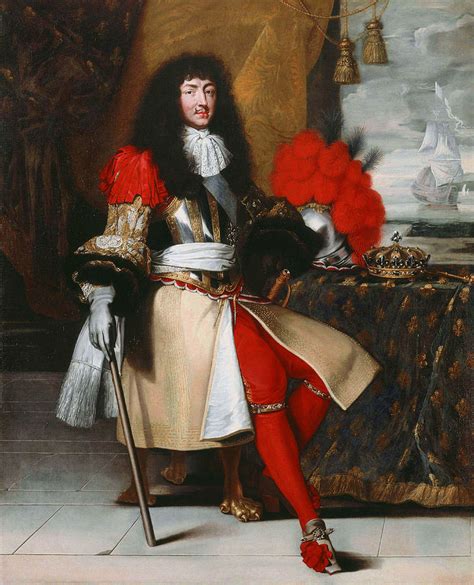 Full Length Portrait Of Louis Xiv King Of France And Navarre In Armour