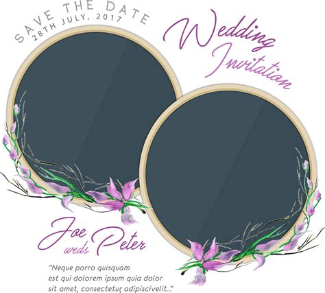 Download Couple Invitation Wedding PNG Image High Quality Clipart PNG