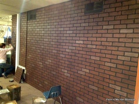 Faux Brick Paneling From Lowes Hmmmm Basement