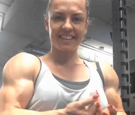 Eleonora Dobrinina Female Flexing Abs And Posing Gym Workout Routine