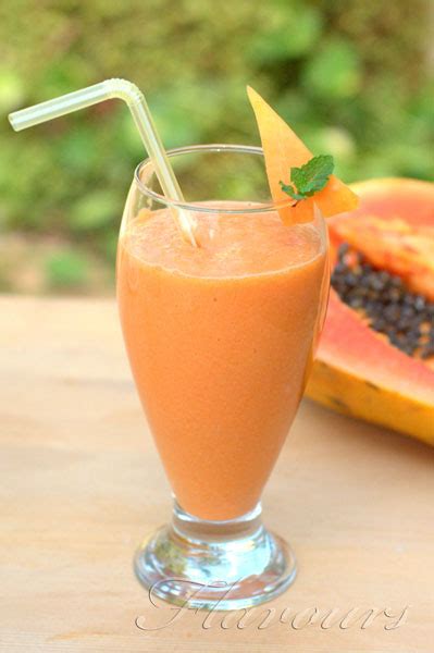 Papaya Orange Smoothie Recipe Cityurb Eat More Shop More