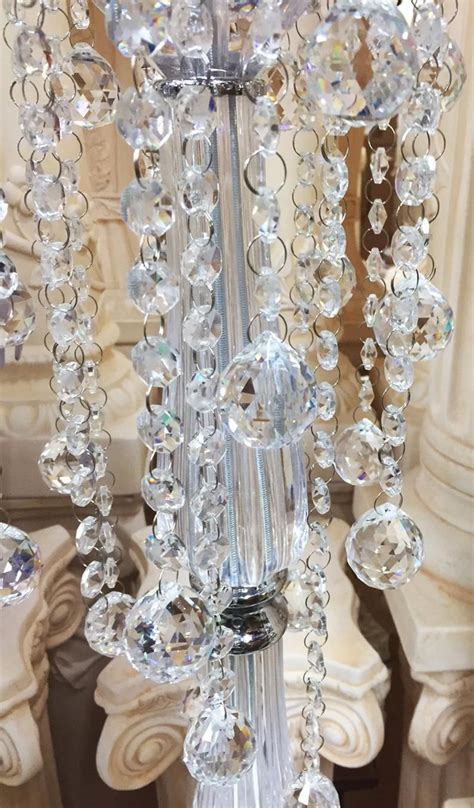 Crystal Centerpiece Stand With Crystal Globe Hanging Etsy In 2021