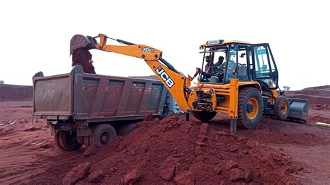 Jcb Dx Backhoe Mud Loading Tata Ex Truck For Making Youtube