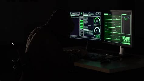 Hacker Hacking Cybersecurity Cybercrime Stock Footage Video 100