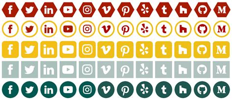 Social Media Icons For Email Signature