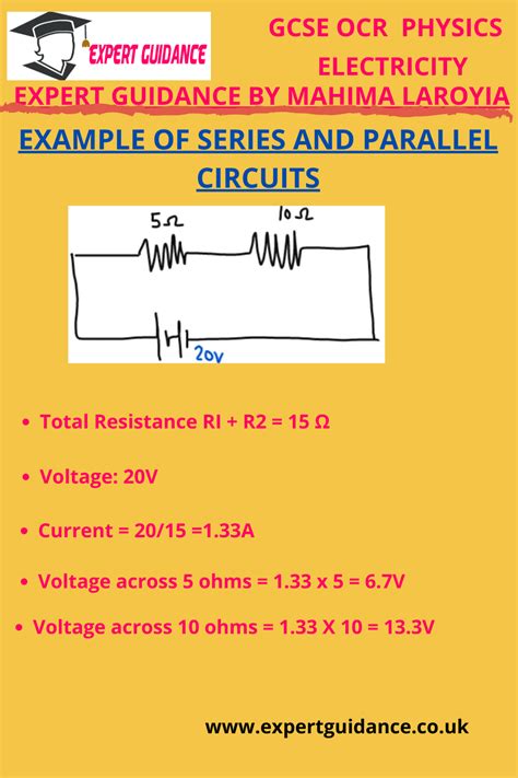 Gcse Ocr Physics Electricity Example Of Series And Parallel Ciruits