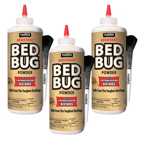 Harris 4 Oz Resistant Bed Bug Powder 3 Pack 3goldbb P4 The Home Depot