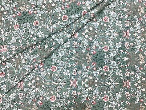 William Morris Fabric By The Yard Floral Fabric Morris Etsy