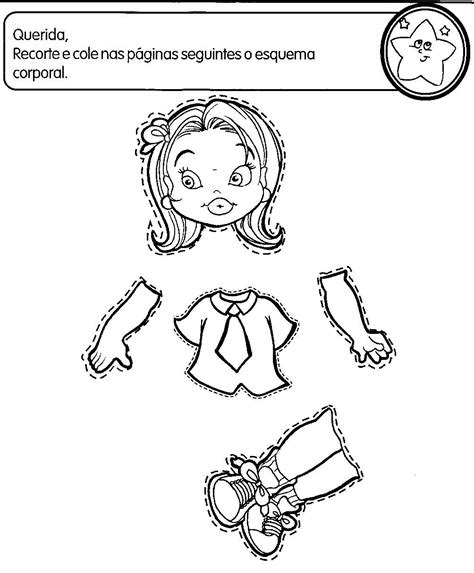 Le boulch define el esquema corporal como una intuición de conjunto o un conocimiento inmediato que nosotros tenemos de nuestro cuerpo en estado estático o. ATIVIDADES ESQUEMA CORPORAL - Desenhos Para Colorir