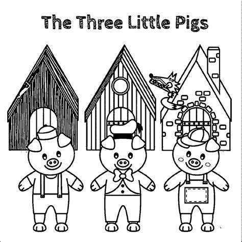 Then set out your preferred art material. Printable Coloring Pictures Of The Three Little Pigs ...