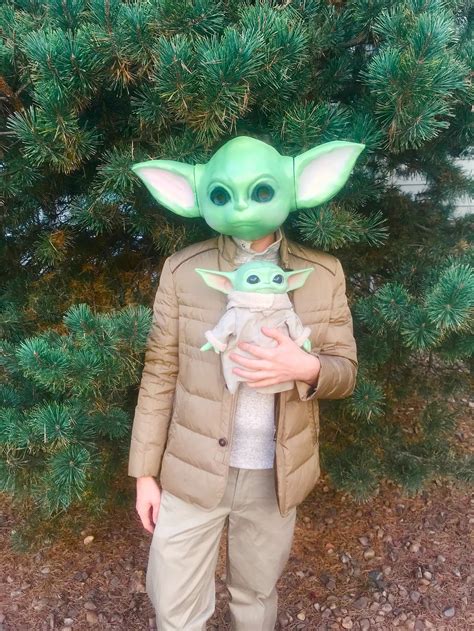 Darth Maul Baby Yoda Halloween Costume Mask Etsy