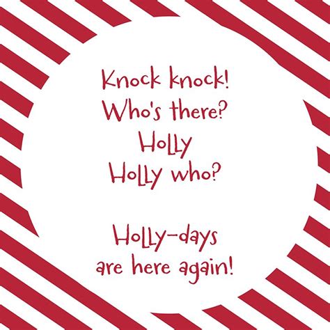 Christmas Elf Jokes Knock Knock Whos There Holly