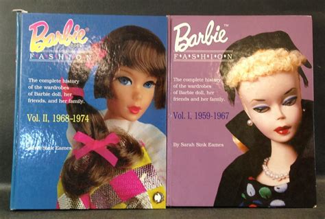 Lot Hardback Barbie Fashion Vol I 1959 1967 And Vol Ii 1968