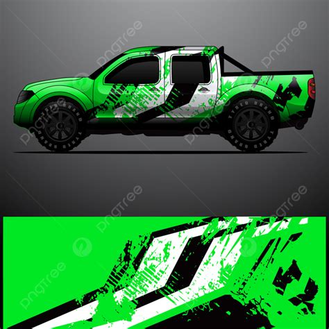 Truck Decal Graphic Wrap Vector Mockup Template Download On Pngtree