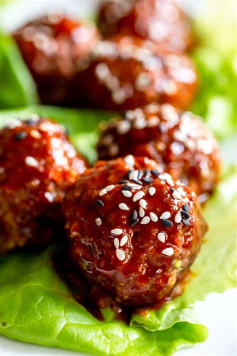 Easy Korean Meatballs Recipe Fox And Briar