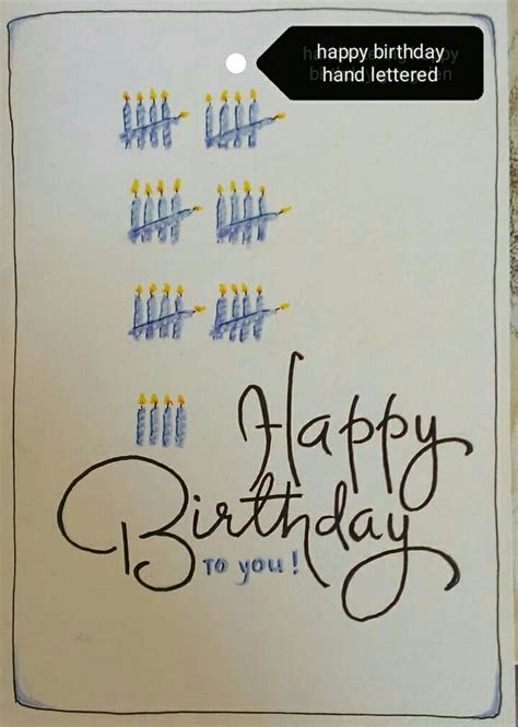 A Birthday Card With Candles On It And The Words Happy Birthday To You