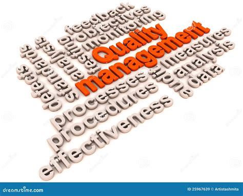 Quality Management System Plan Vector Illustration