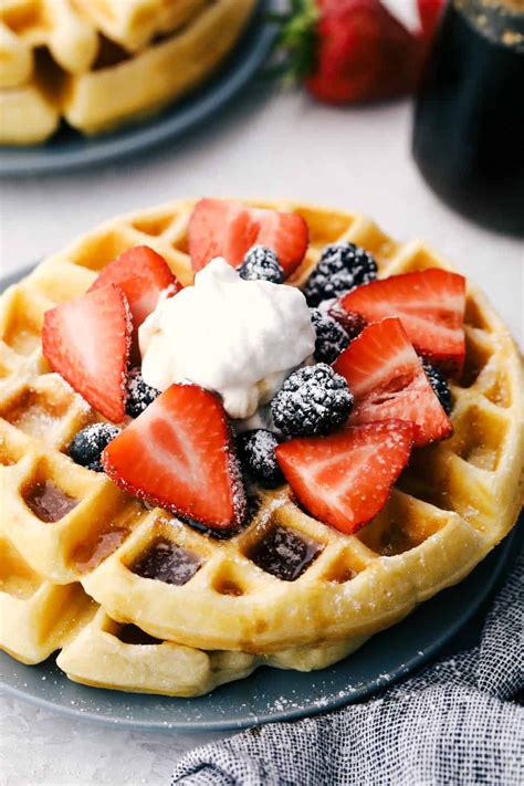 Perfect Belgian Waffles That Are Crisp On The Outside And Light And
