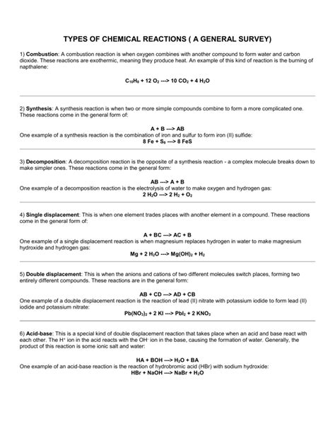 Chemical reactions are happening all the time around use and we just don't realize it. Worksheet 3 Decomposition Reactions | Kids Activities
