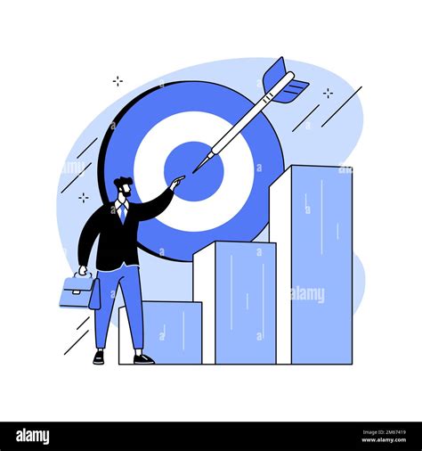 Goals Abstract Concept Vector Illustration Business Growth Strategic