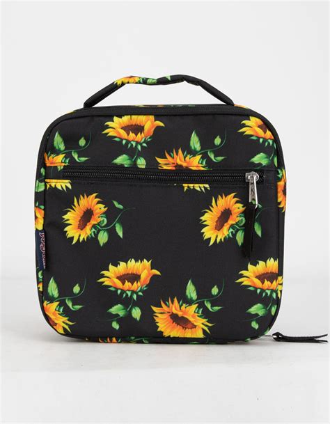 Jansport Lunch Break Sunflower Lunch Box Black Combo Tillys