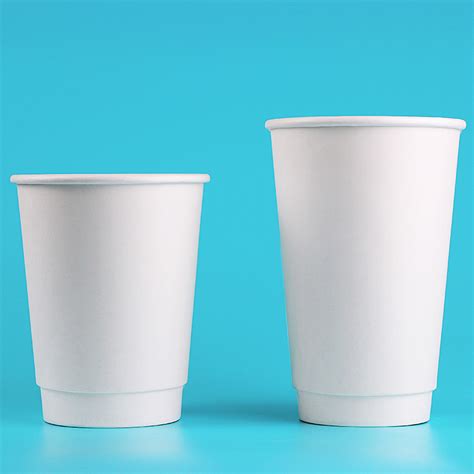 Double Wall White Paper Cup For Hot Coffee Tea Drinks China Paper Cup And Paper Products Price