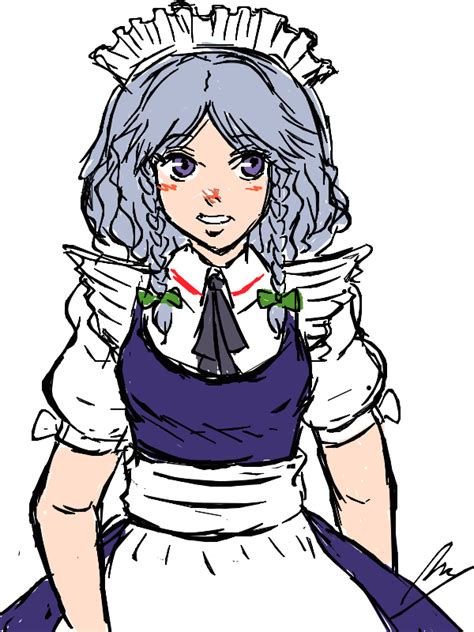 Izayoi Sakuya Touhou Drawn By Borockman Danbooru