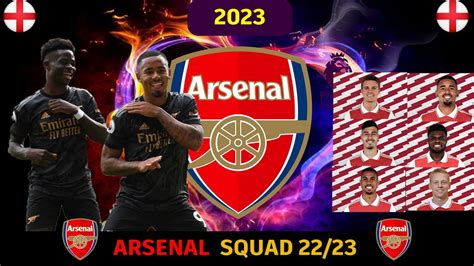 Arsenal Squad 2023arsenal Full Players Profile 2223 Youtube