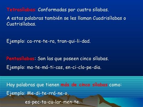 Calameo Tetrasilabas Definicion Y 50 Ejemplos De Palabras De 4 Silabas