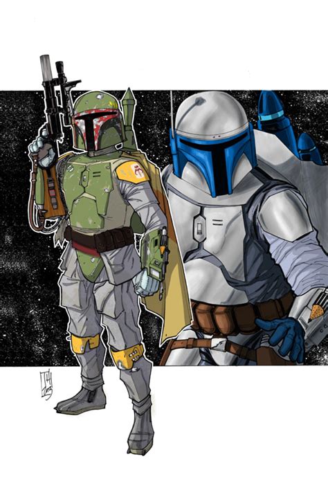 Father And Son Jangoboba Fett Color By Hodges Art On Deviantart