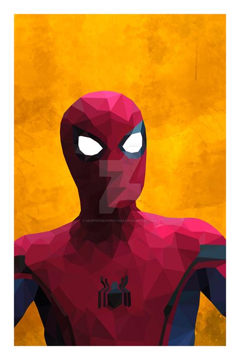 Spider Man Homecoming Low Poly Poster By Murphymurphy1992 On Deviantart