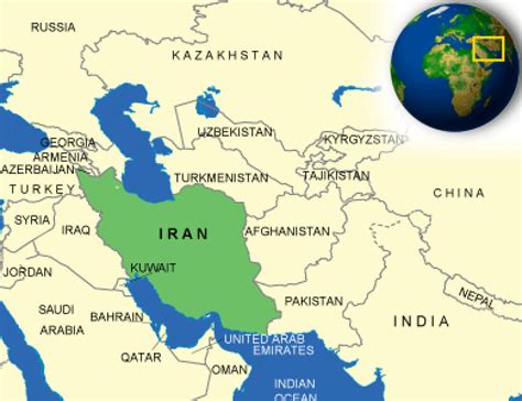 Map Of Iran Countryreports