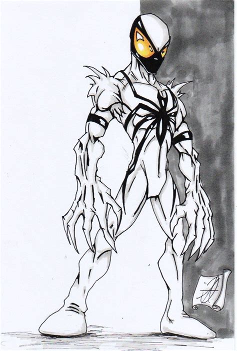 Anti Venom Spiderman By Darkartistdomain On Deviantart Anti Venom