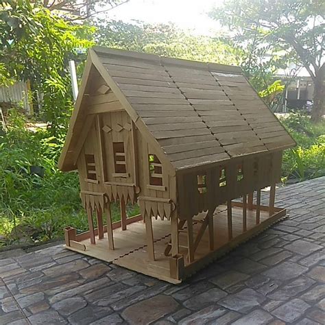 Jual Miniatur Rumah Adat Aceh Dari Stik Es Krim Shopee Indonesia