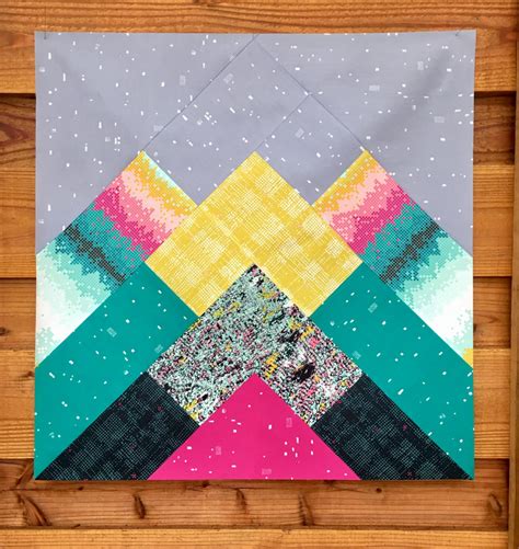 Misty Mountains A Quilt Pattern Patchwork And Poodles