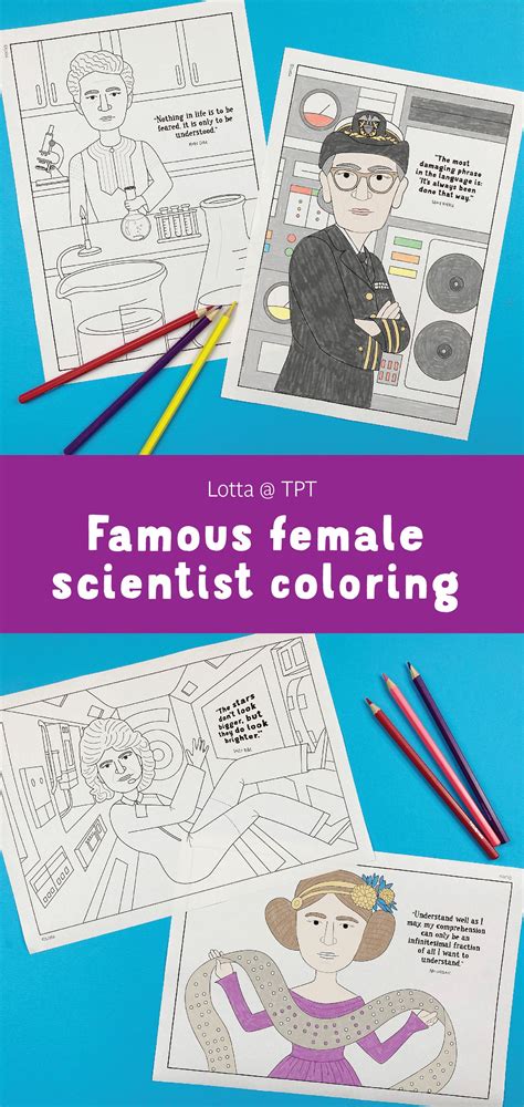 Famous Scientist Coloring Pages - Patricia Sinclair's Coloring Pages
