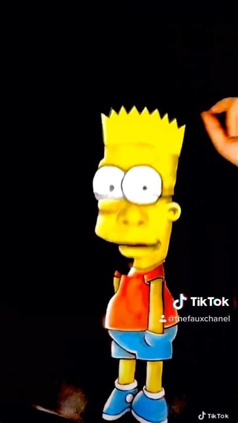 Bart Simpson Makeup Tiktok Video