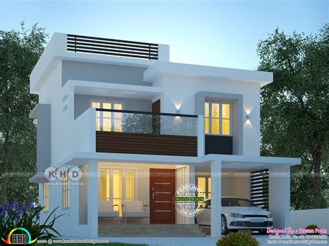 1600 Sq Ft Modern Home Plan With 3 Bedrooms Kerala Home Design And