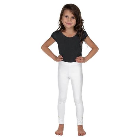 Solid White Color Premium Quality Kids Leggings Tight Comfy Pants