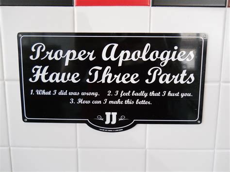 Apologies Have 3 Parts Jimmy Johns Sign Proper Apologie Flickr