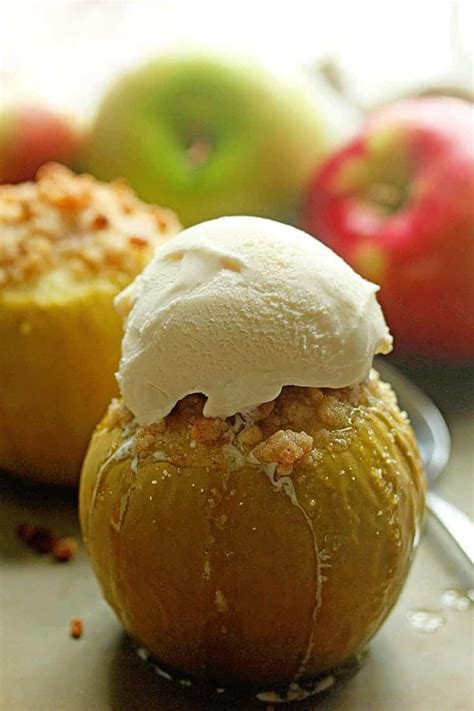 Baked Apples With Basic Apple Crumble Recipe Grandbaby Cakes