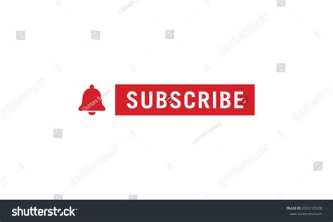 Bell Icon Subscribe Button Icon Logo Stock Vector Royalty Free